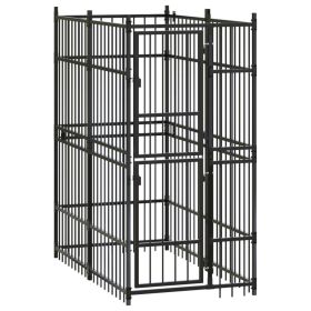 Outdoor Dog Kennel Steel 19.8 ft² Outdoor Dog Kennel Steel 19.8 ft²